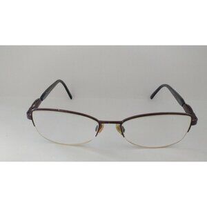Authentic Clearvision 52*17*130mm Millie Brown Half Rimmed Eyeglasses Frames